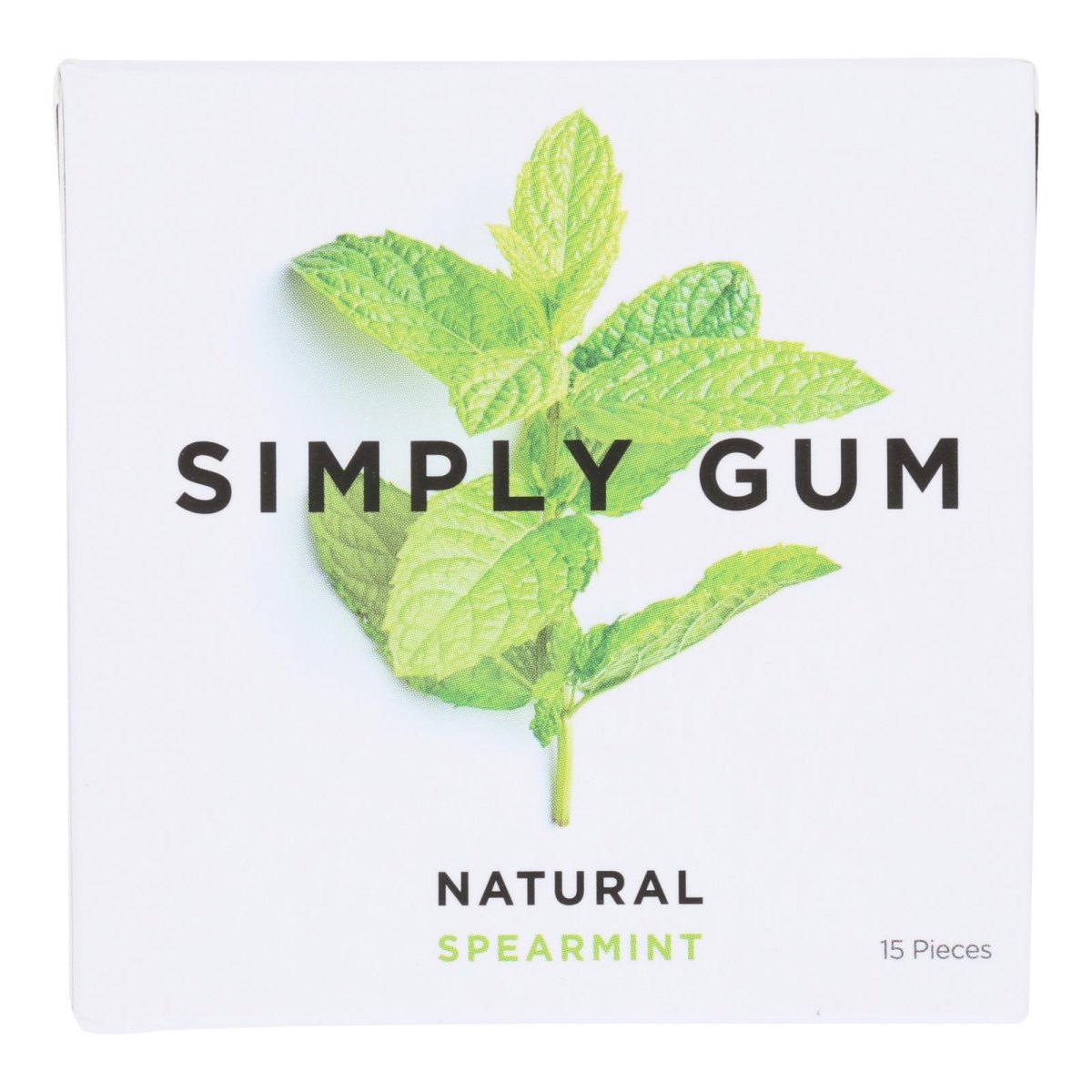 Picture of Simplygum HG2366078 Spearmint Gum - Case of 12 - 15 Count