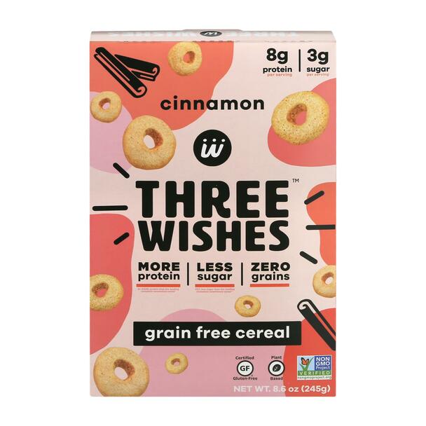 Picture of Three Wishes HG2523504 8.6 oz Cereal Cinnamon Gluten Free - Case of 6