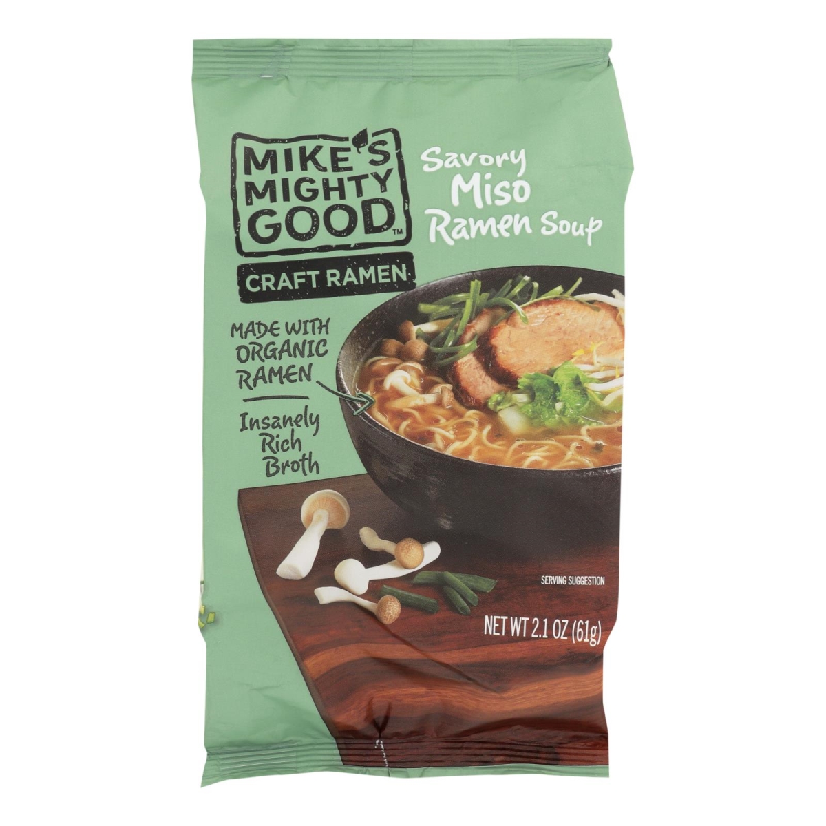 Picture of Mikes Mighty Good HG2257798 2.1 oz Savory Miso Ramen Soup - Case of 7