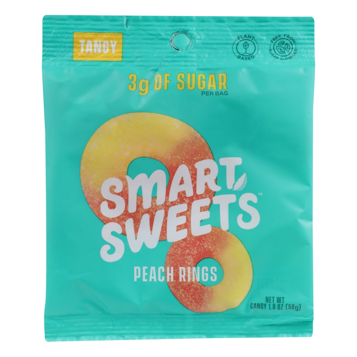 Picture of Smartsweets HG2426641 1.8 oz Gummy Peach Rings Sweet - Case of 12