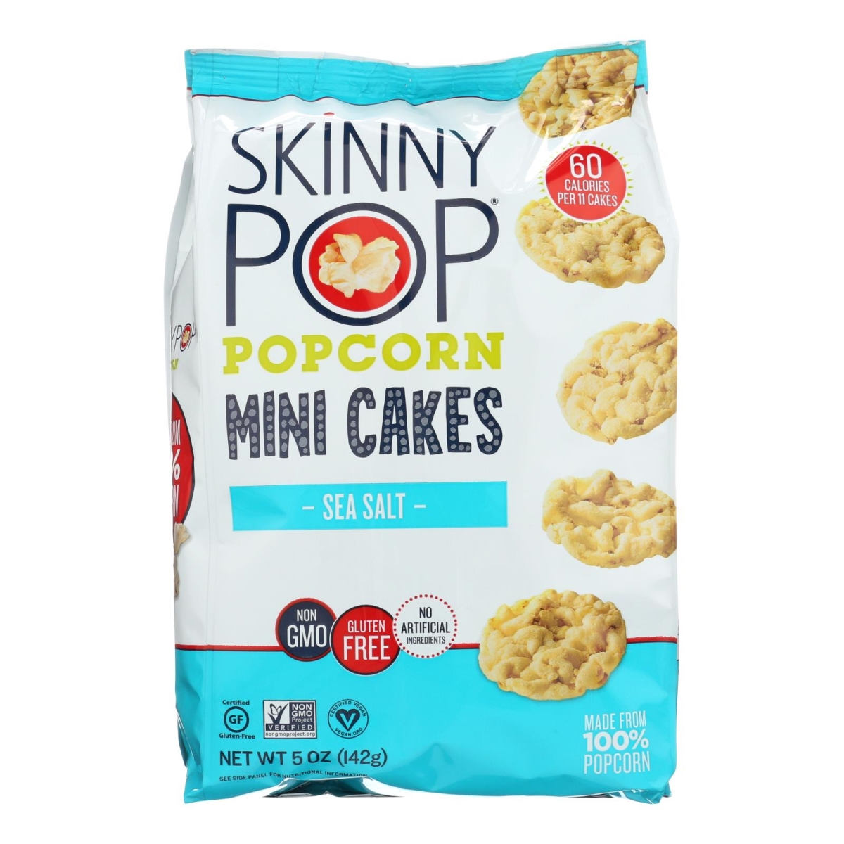 Picture of Skinny Pop HG2491272 5 oz Mini Sea Salt Popcorn Cakes - Case of 4