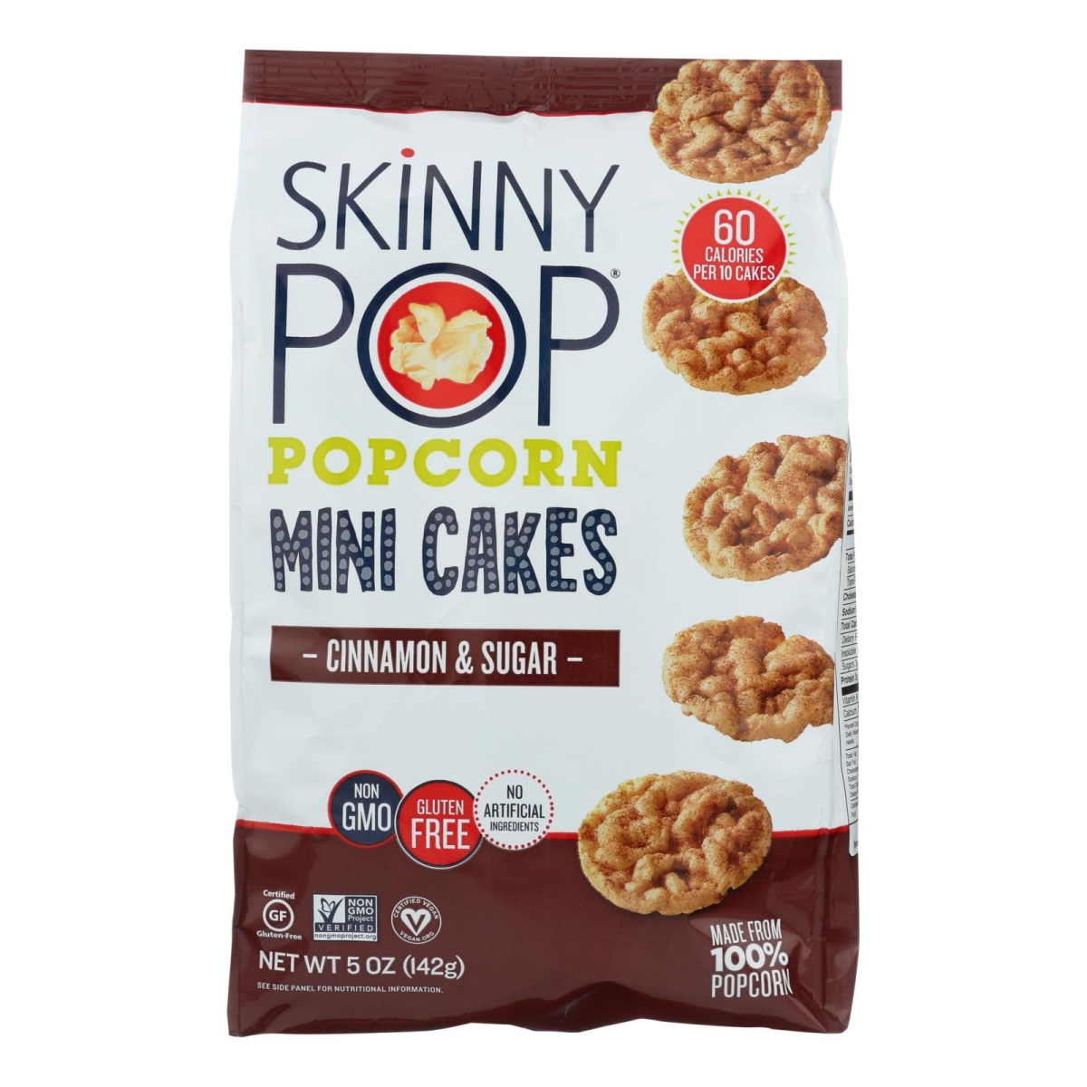 Picture of Skinny Pop HG2491298 5 oz Cinnamon & Sugar Popcorn Mini Cakes - Case of 4