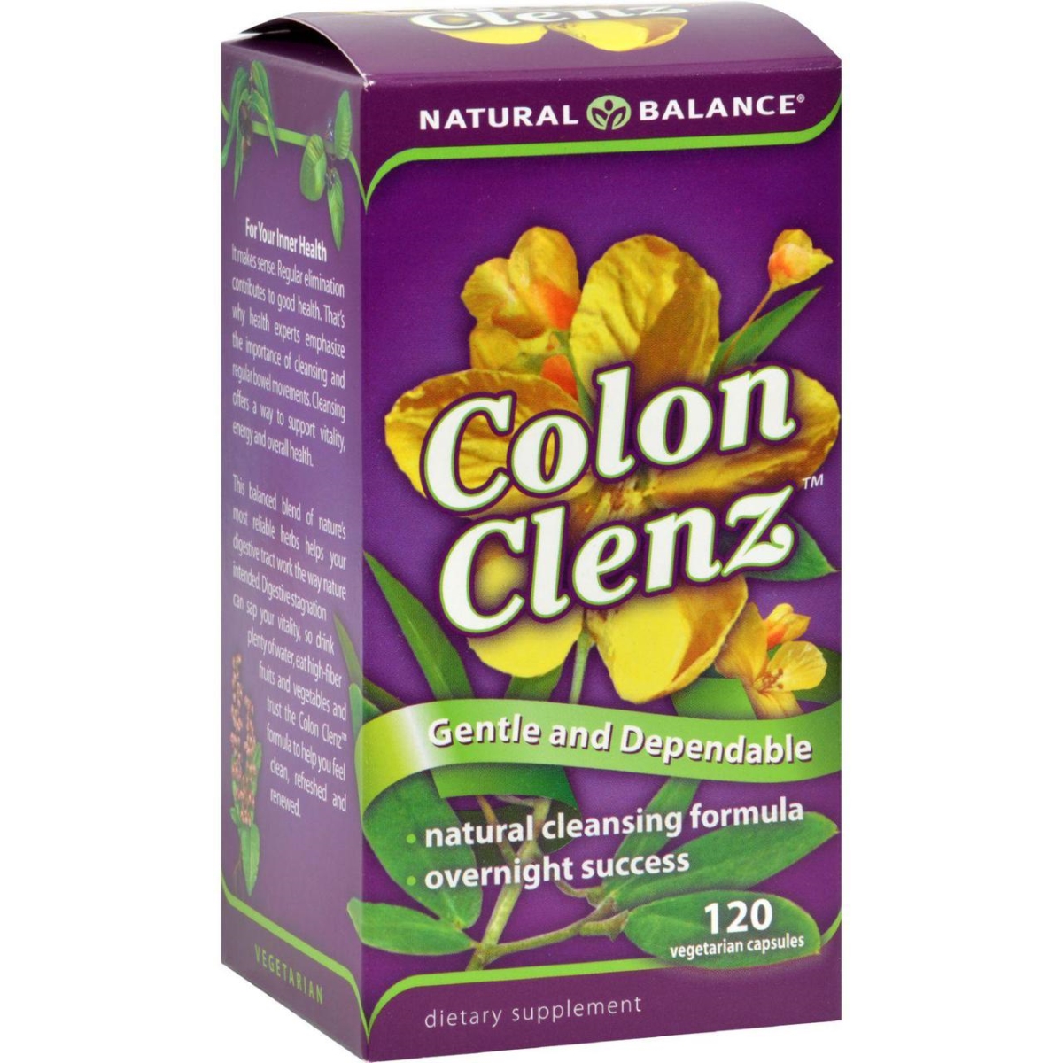 Picture of Natural Balance HG0689844 Colon Clenz - 120 Vegetarian Capsules