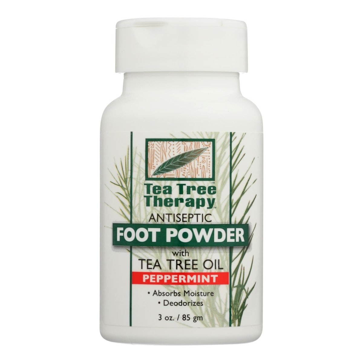 Picture of Tea Tree Therapy HG2445153 3 oz Peppermint Foot Powder
