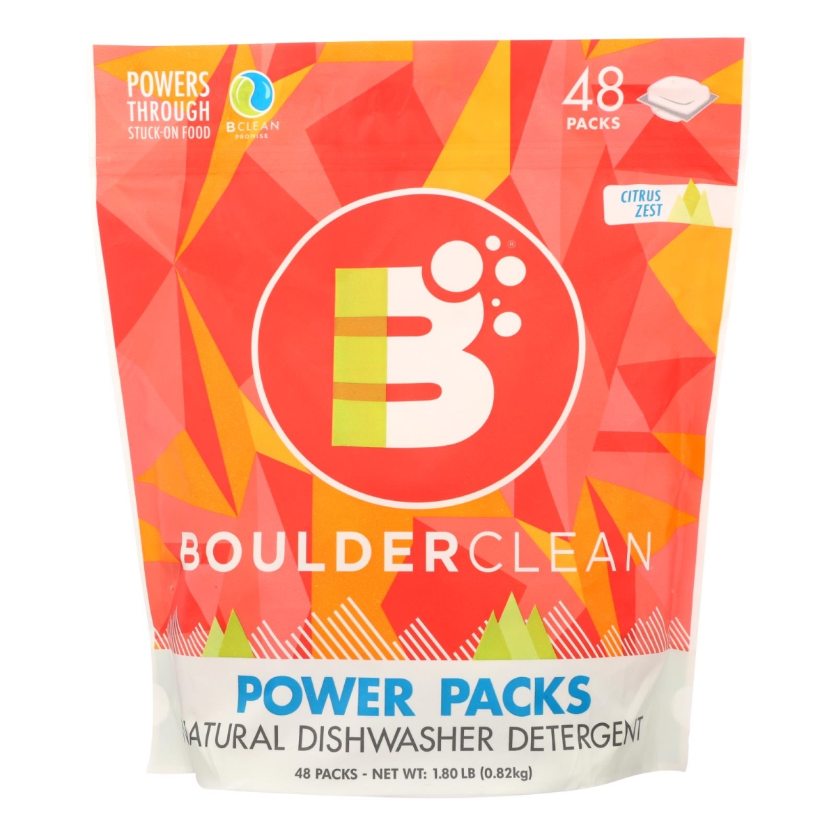 Picture of Boulder Clean HG2027969 1.8 lbs Power Packs Natural Dishwasher Detergent Effectively - Case of 6