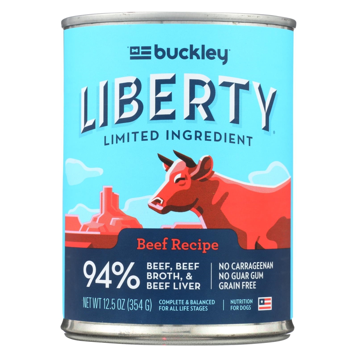 Picture of Buckley HG2251080 12.5 oz Liberty Wet Beef Food - Case of 12