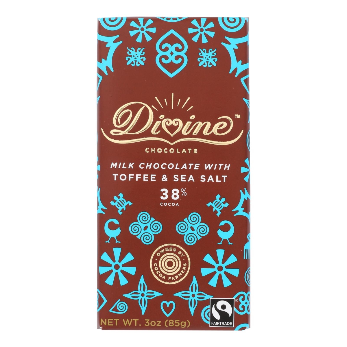 Picture of Divine HG2398469 3 oz Milk Toff & Ssalt Bar Chocolate - Case of 12