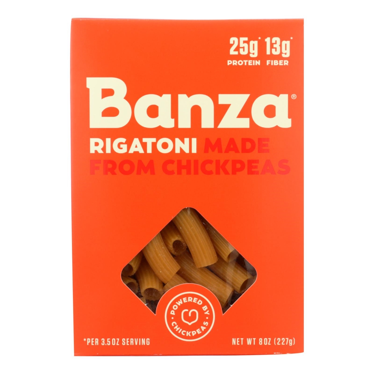 Picture of Banza HG2150357 8 oz Rigatoni Chickpea Pasta - Case of 6