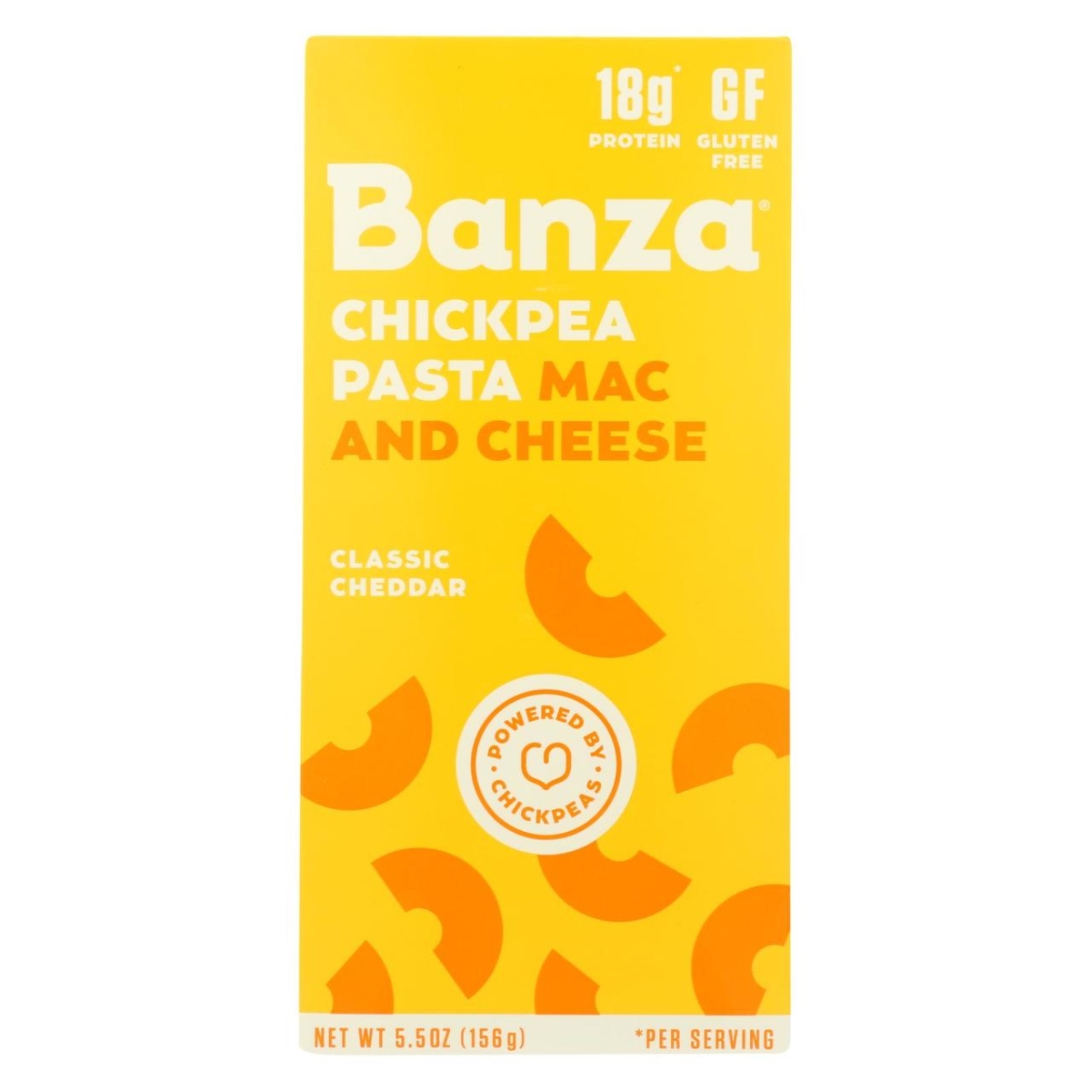 Picture of Banza HG2347011 5.5 oz Chickpea Mac & Cheese Pasta - Classic Cheddar - Case of 6