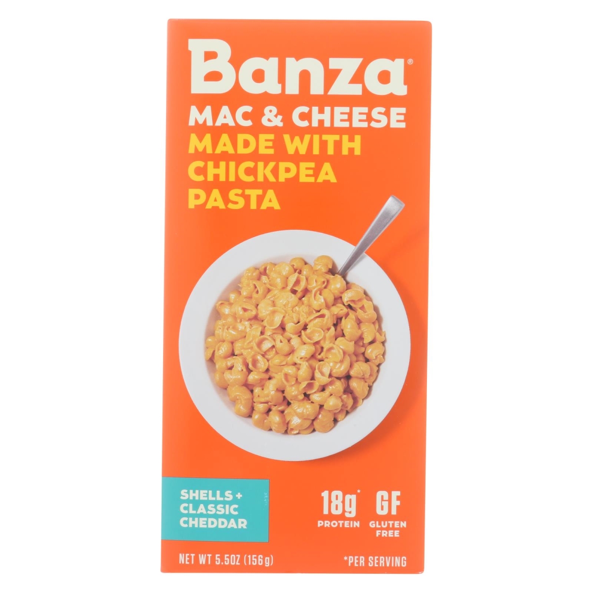 Picture of Banza HG2347037 5.5 oz Chickpea Mac & Cheese Pasta - Shells & Classic Cheddar - Case of 6