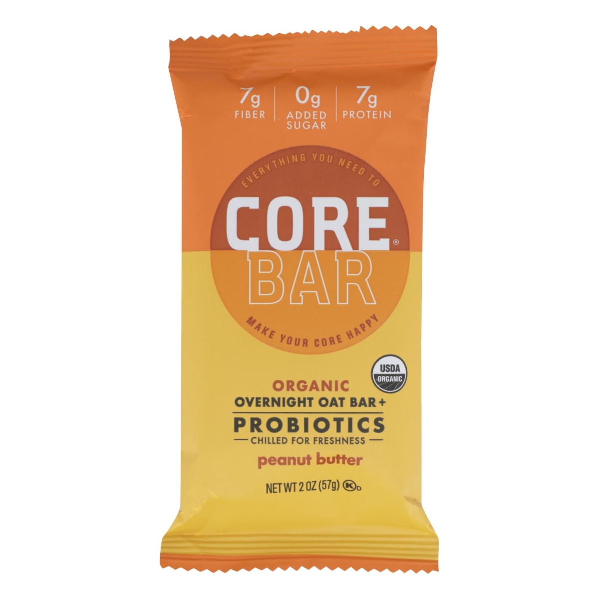 Picture of Core Foods HG2425387 2 oz Bar Probiotic Peanut Butter - Case of 8