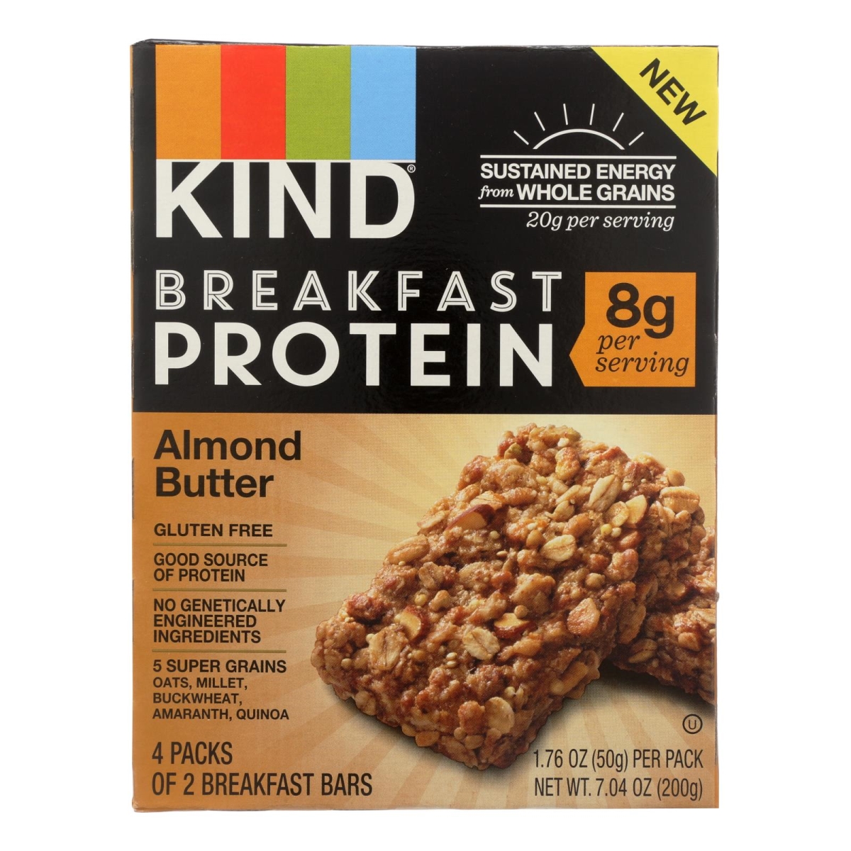 Picture of Kind HG2084739 4-1.76 oz Almond Butter Breakfast Bars - Case of 8