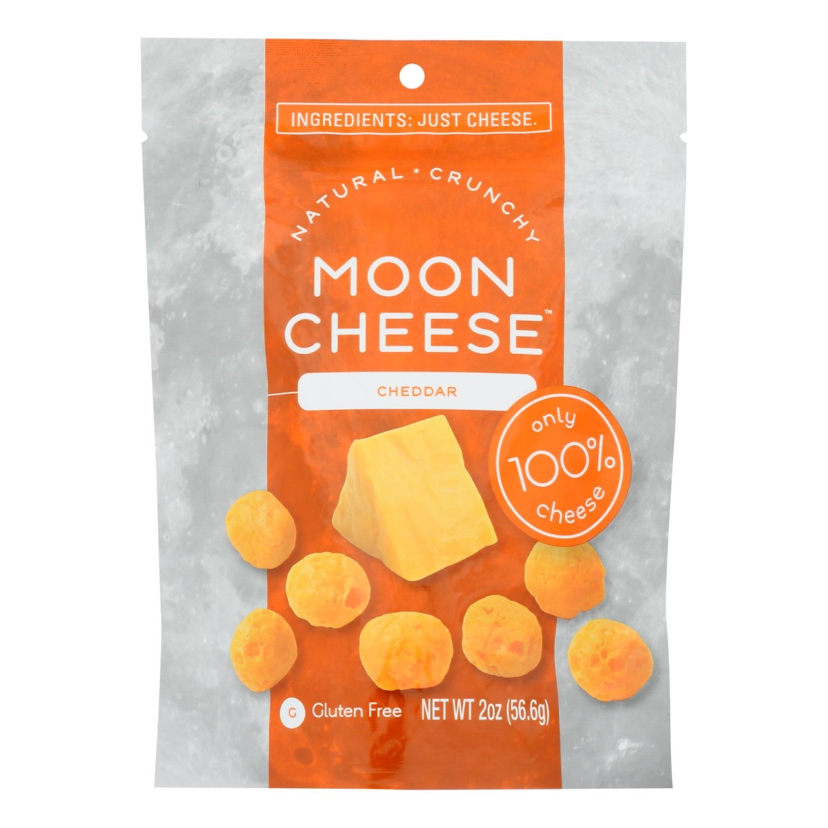 HG1902824 2 oz Cheddar Dehydrated Cheese Snack - Case of 12 -  MOON CHEESE