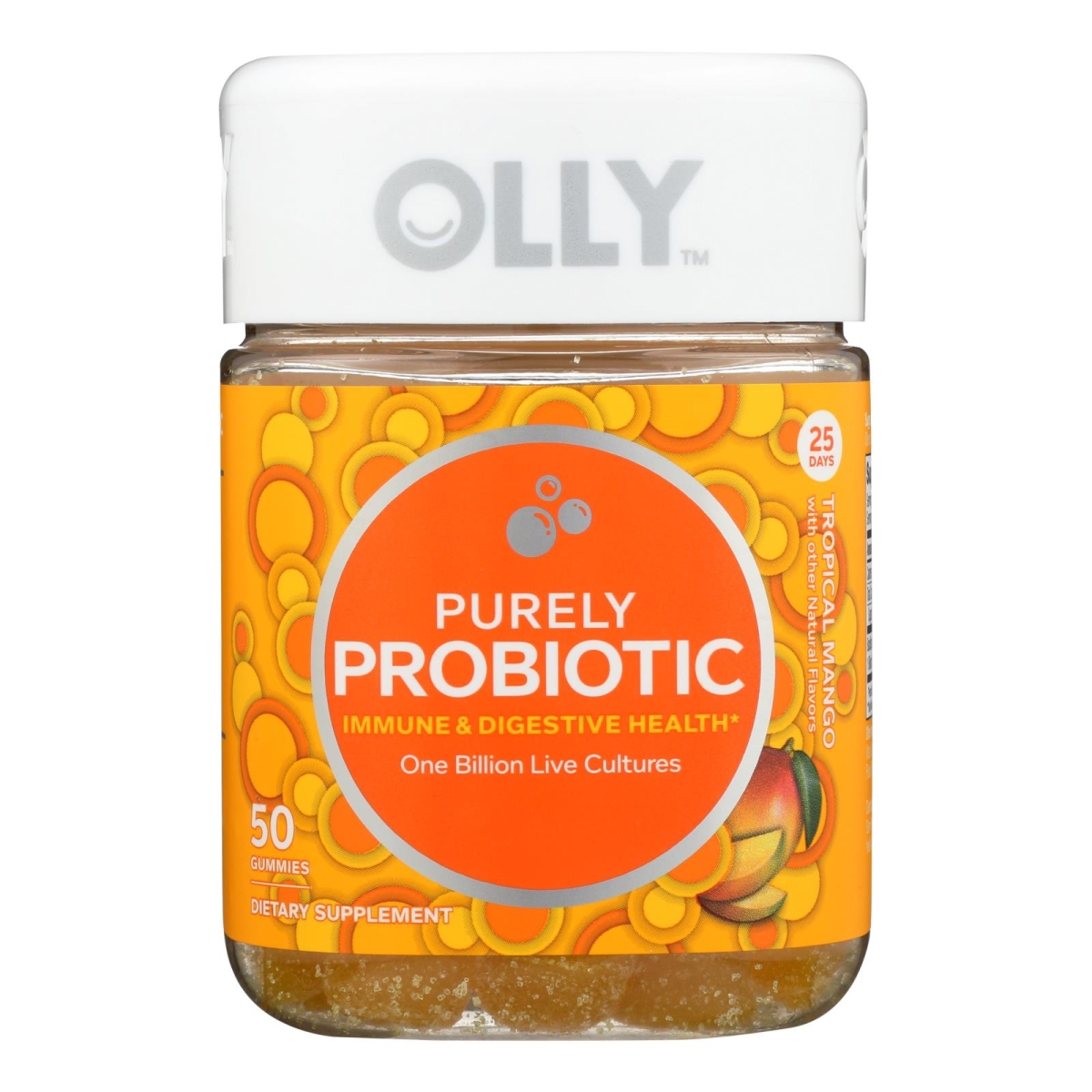 Picture of Olly PBC HG2288108 Probiotic Tropical Mango Immune Supplement - 50 Count