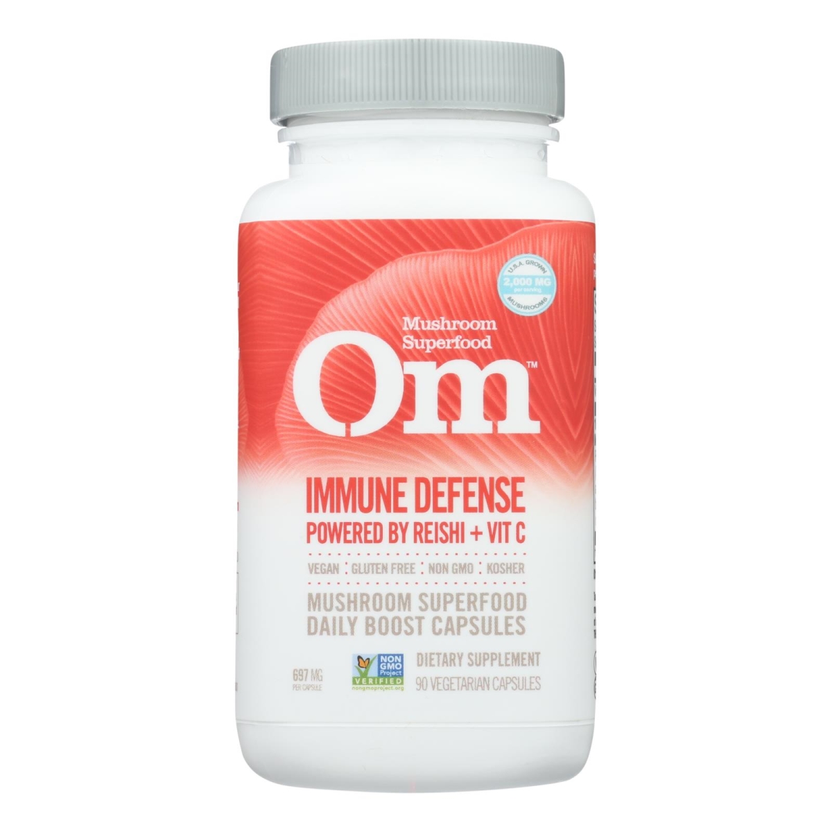 Picture of Om HG2375723 Organic Nutrition Immnu Defense Mushroom Superfood - 90 Vegetarian Capsules