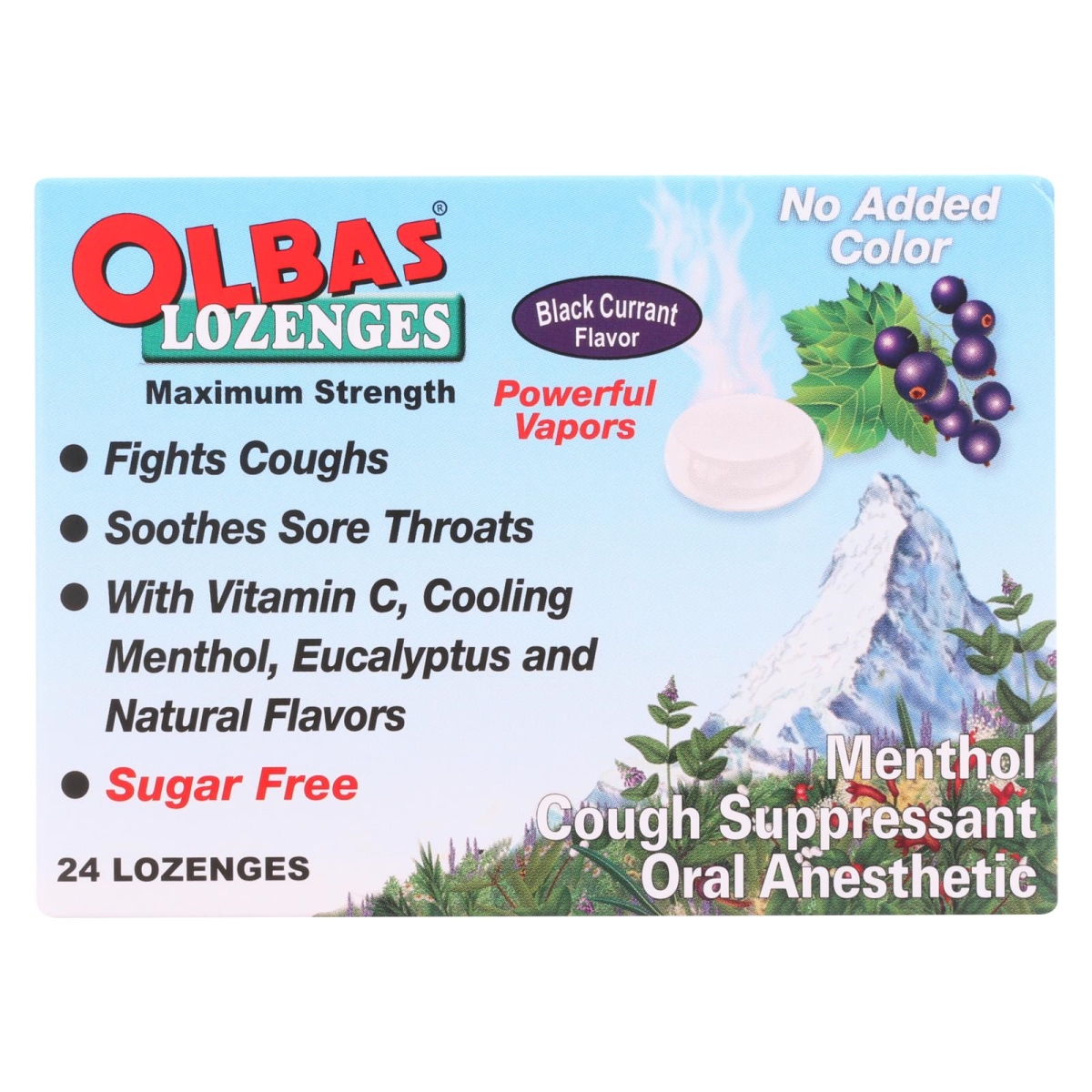 Picture of Olbas HG1473859 Lozenges&#44; Black Currant Menthol for Cough - 24 Count
