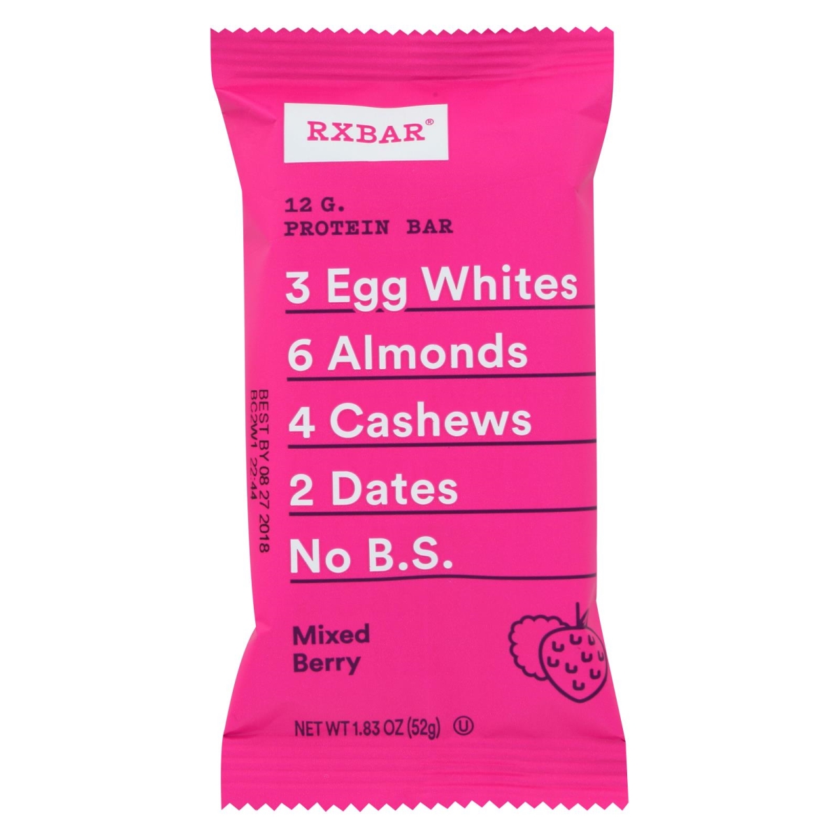 Picture of Rxbar HG2058063 1.83 oz Mixed Berry Protein Bar - Case of 12