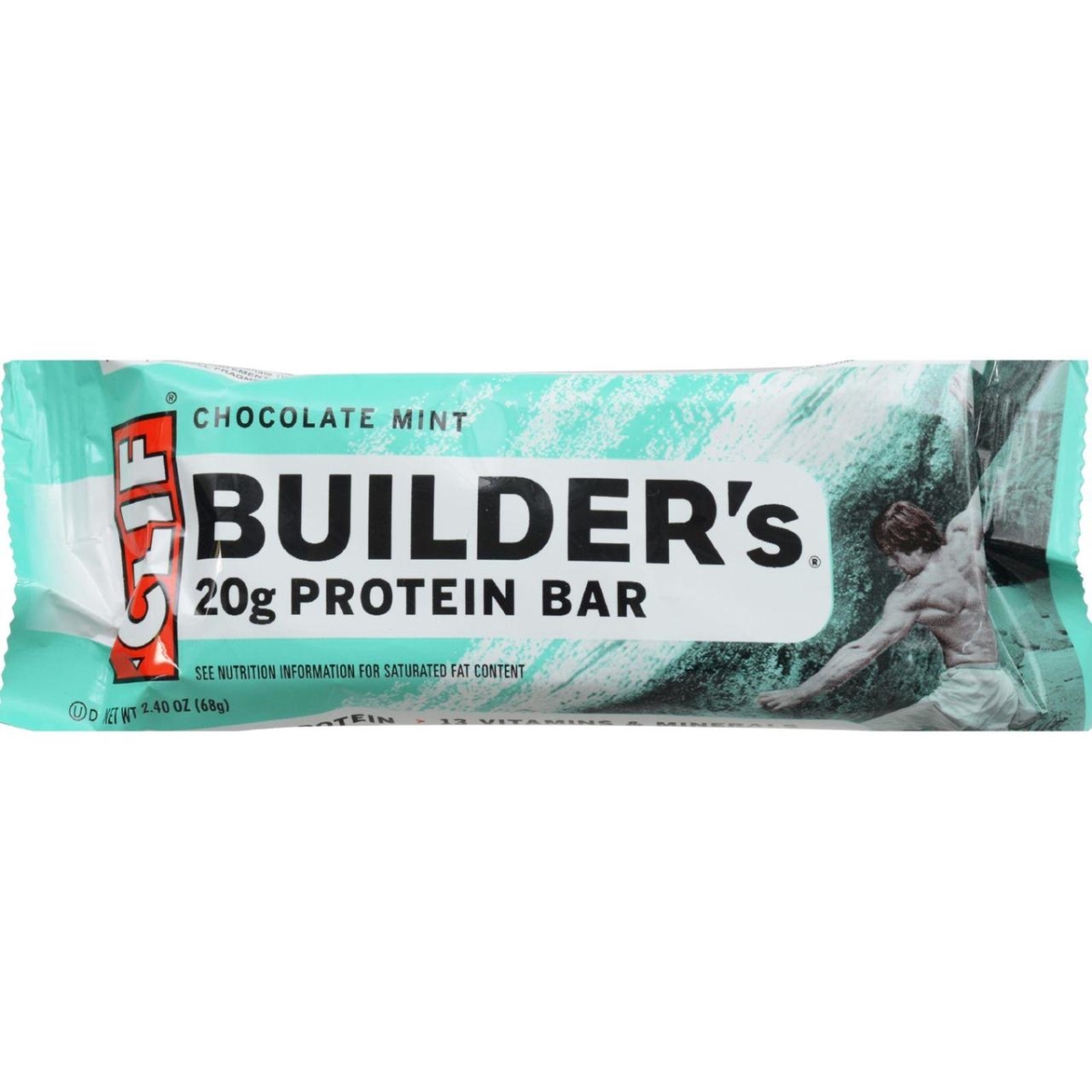 Picture of Clif Bar HG0787192 2.4 oz Chocolate Mint Builder Bar - Case of 12