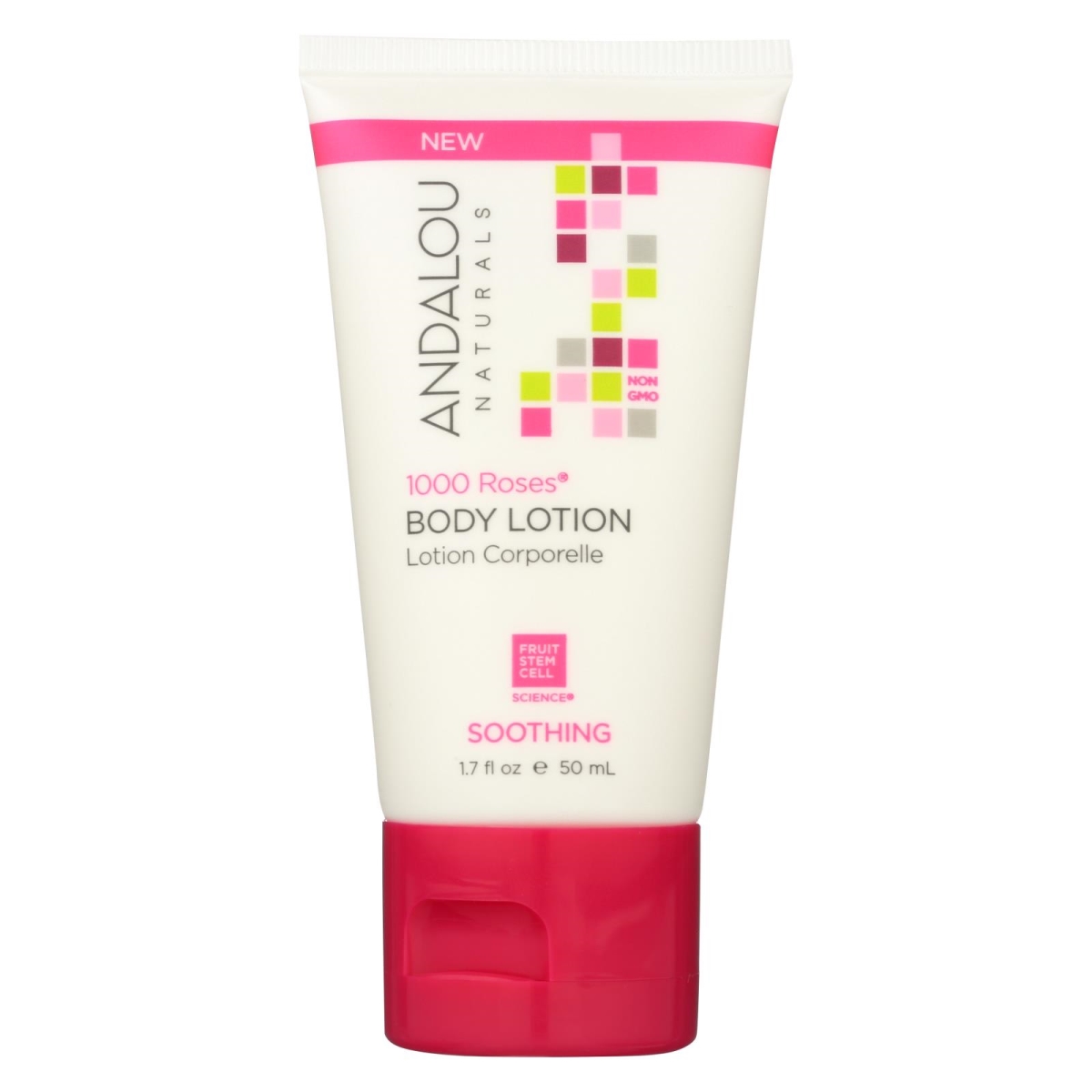 Picture of Andalou Naturals HG2031060 1.7 fl oz 1000 Roses Body Lotion - Case of 6