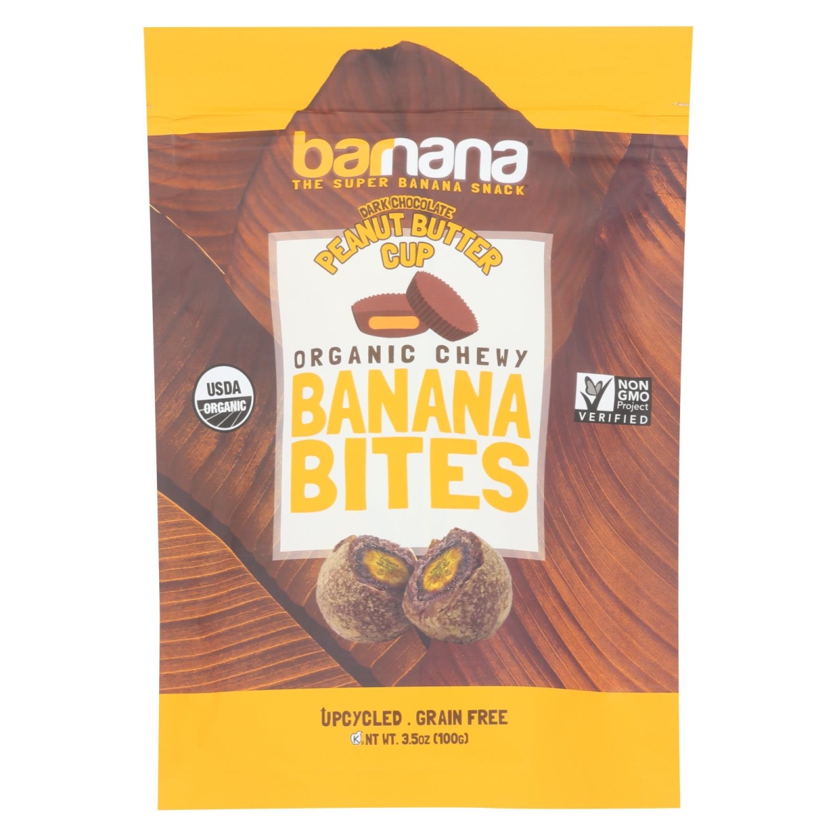 Picture of Barnana HG2410546 3.5 oz Ban Bites Peanut Butter Cup Chocolate - Case of 12