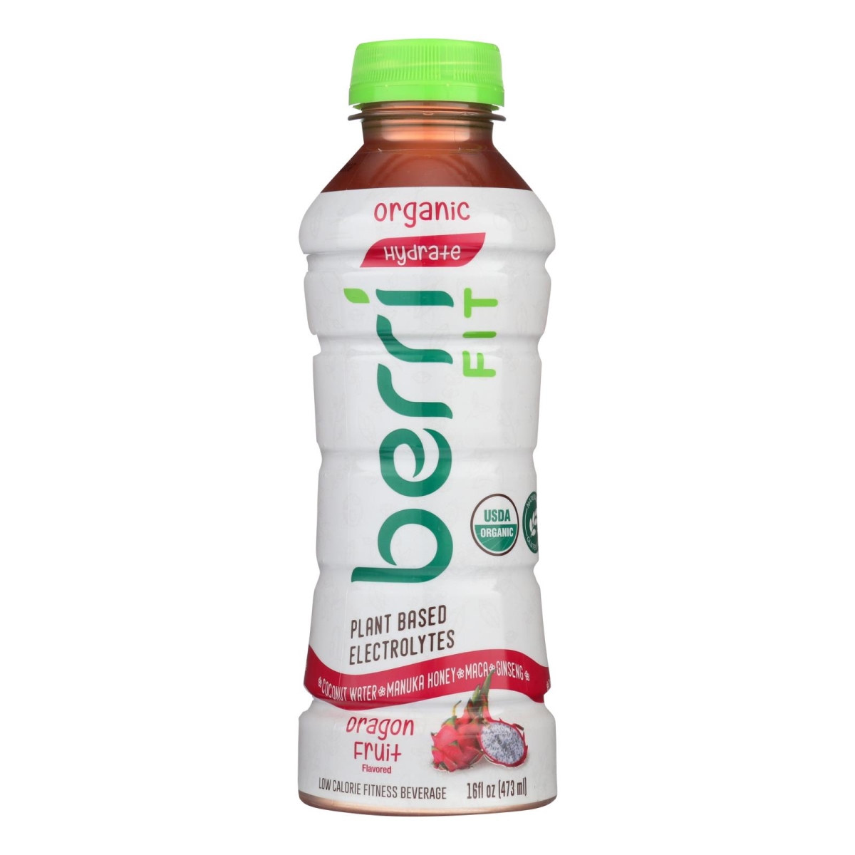 Picture of Berri Fit HG1835040 16 oz Pro Dragon Fruit Plant-Based Fitness Beverage - Case of 12