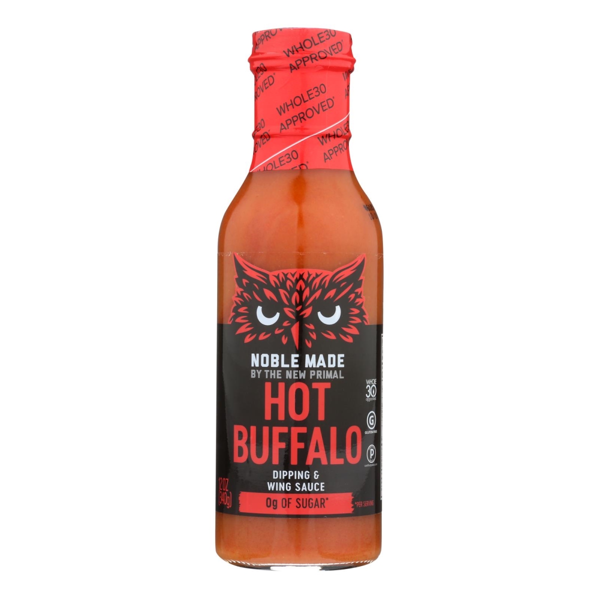 Picture of Noble Made by The New Primal HG2278166 12 oz The New Primal Buffalo Hot Paleo Sauce - Case of 6