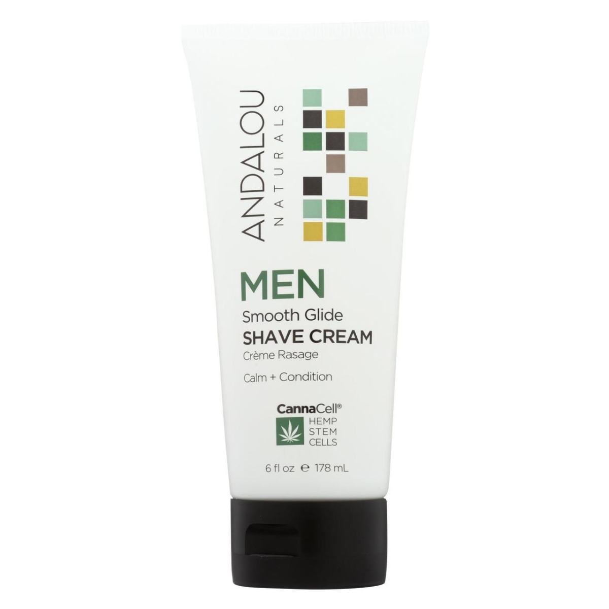 Picture of Andalou Naturals HG2290617 6 fl oz Men Smooth Glide Shave Cream