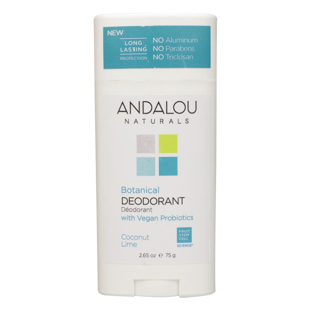 Picture of Andalou Naturals HG2444784 2.65 oz Vegan Pro Coconut Lime Deodorant