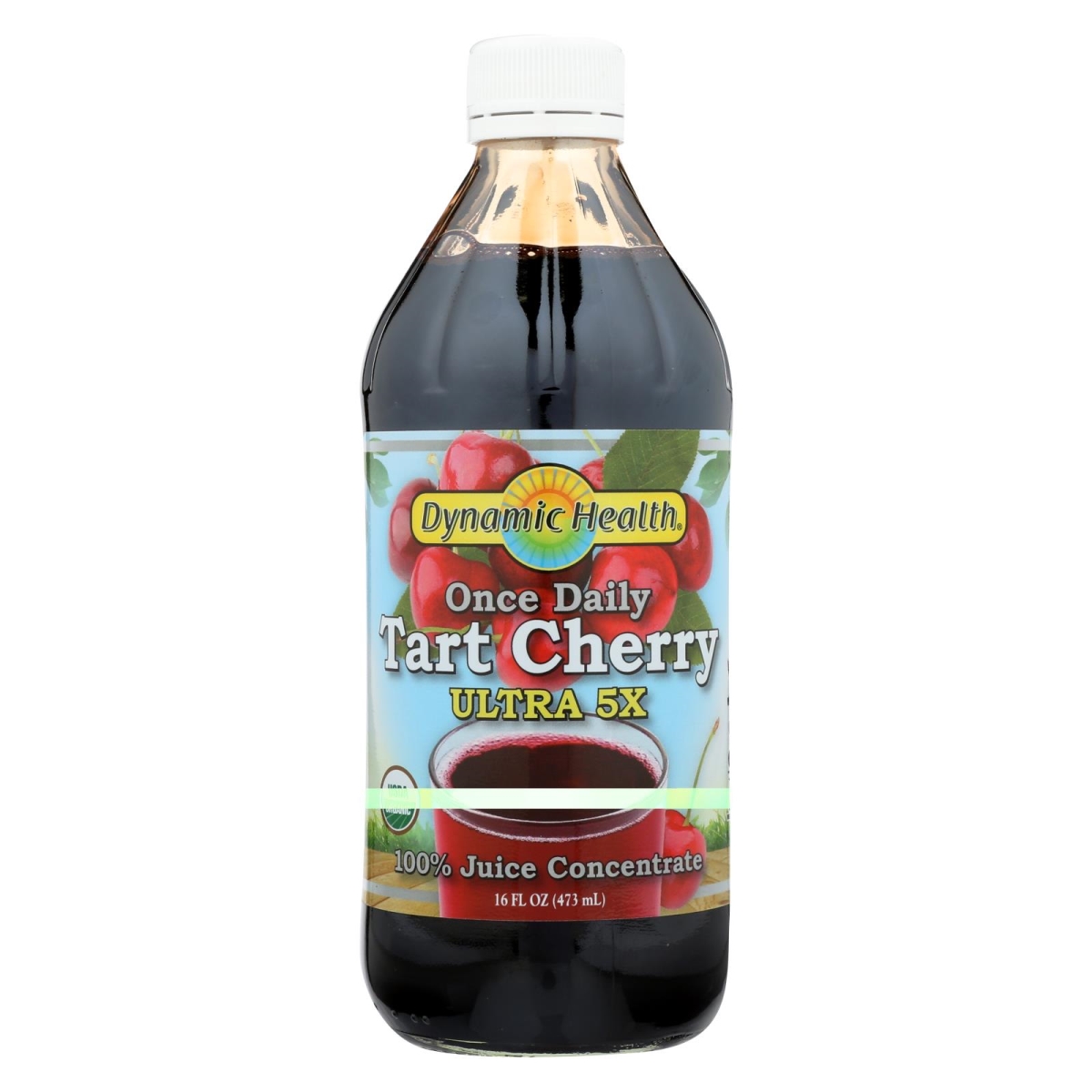 Picture of Dynamic Health HG1838499 16 fl oz Tart Chrry 5X Concentrate Juice