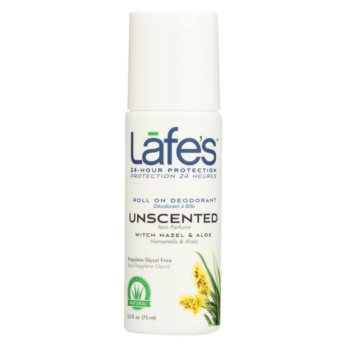 Picture of Lafes Natural Body Care HG1803246 2.5 fl oz Lafes Foll On Unscented Deodorant