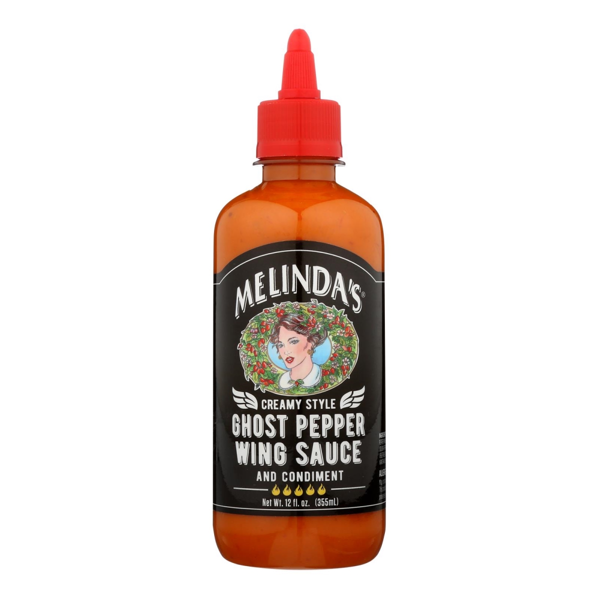 Picture of Melindas HG2382919 12 oz Wing Creamy Ghost Pepper Sauce - Case of 6