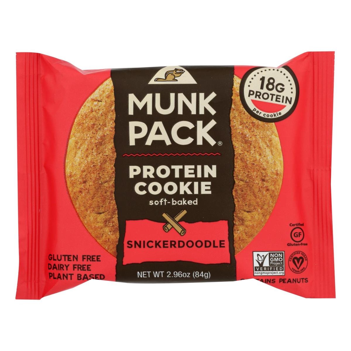 Picture of Munk Pack HG2372274 2.96 oz Snickerdoodle Cookie - Case of 6