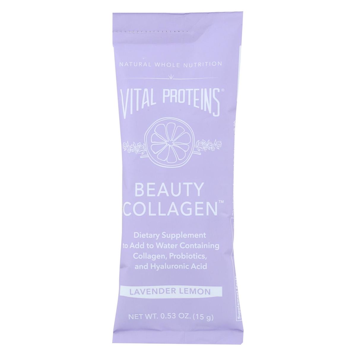 Picture of Vital Proteins HG2244259 0.53 oz Collagen Beauty Lavender & Lemon Dietary Supplement - Case of 14