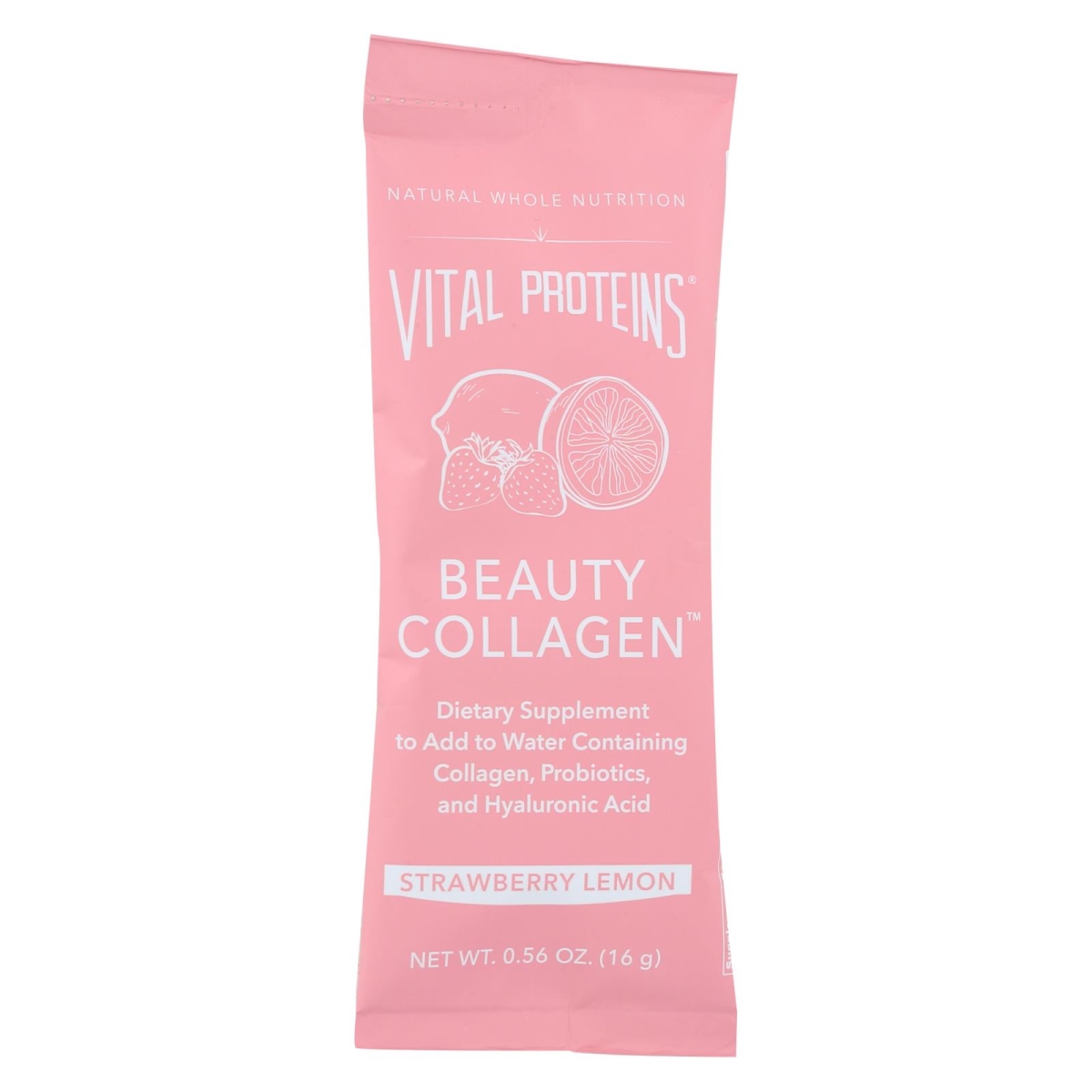 Picture of Vital Proteins HG2244291 0.56 oz Collagen Strawberry Lemon Beauty Dietary Supplement - Case of 14