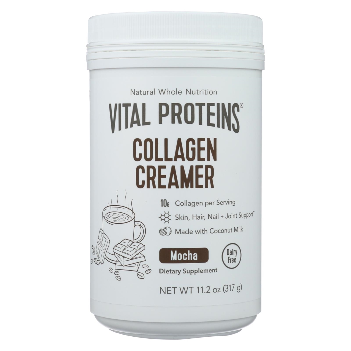Picture of Vital Proteins HG2316396 11.2 oz Collagen Cremer Mocha Dietary Supplement