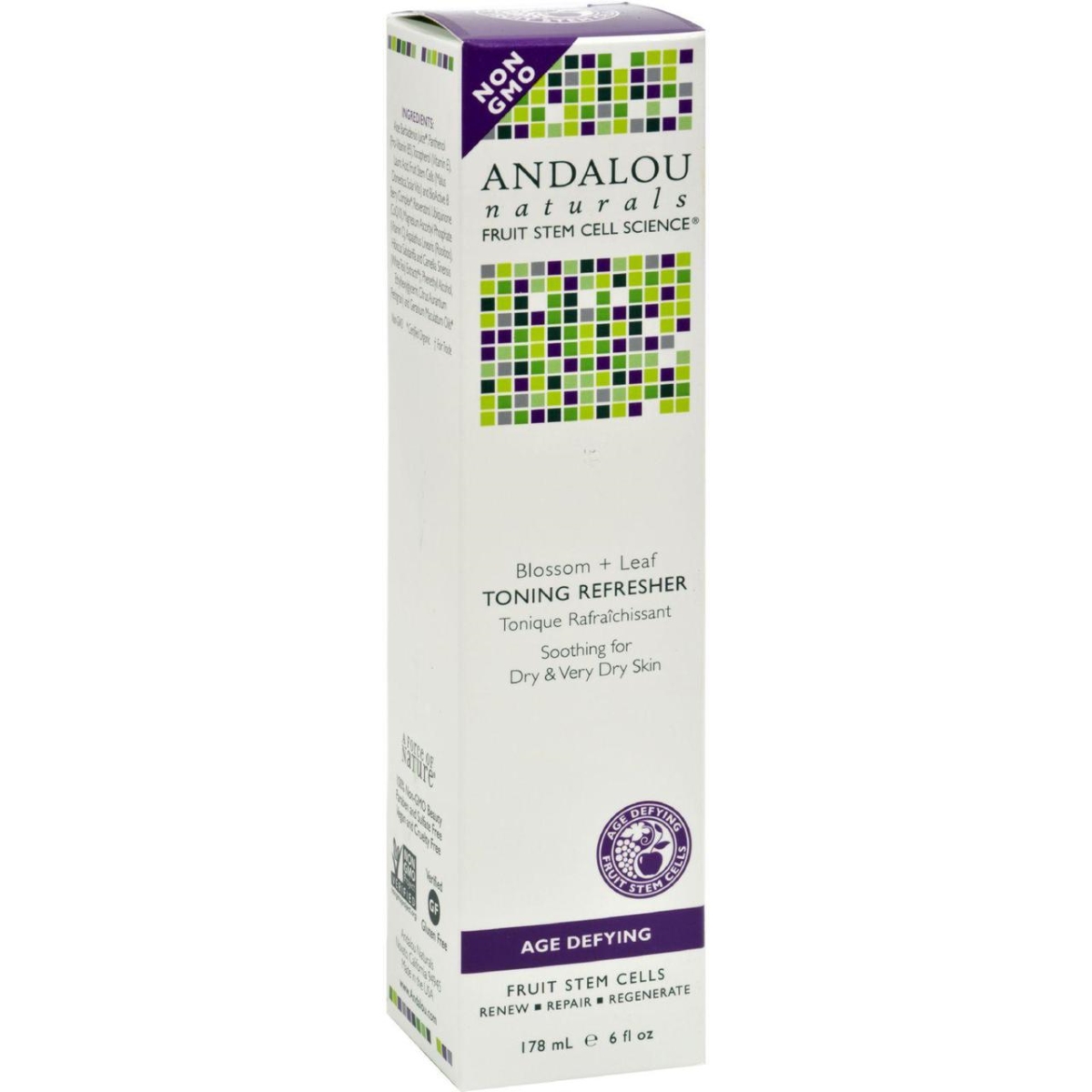 Picture of Andalou Naturals HG0787283 6 fl oz Toning Refresher Blossom & Leaf