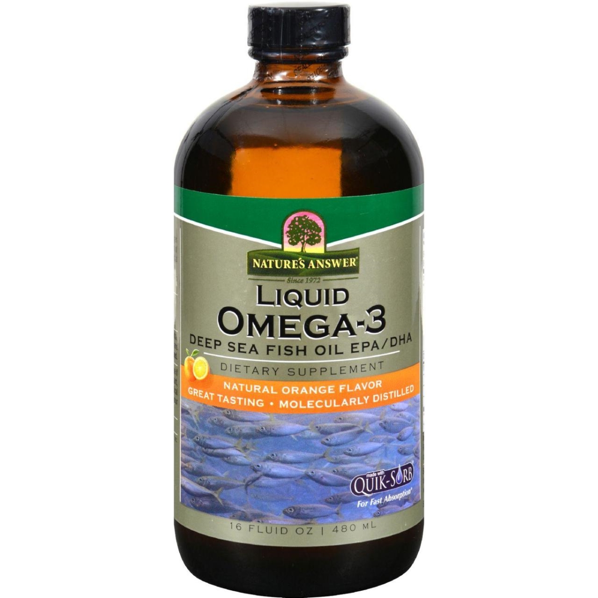 Picture of Natures Answer HG0793760 16 fl oz Liquid Omega-3 Fish Oil