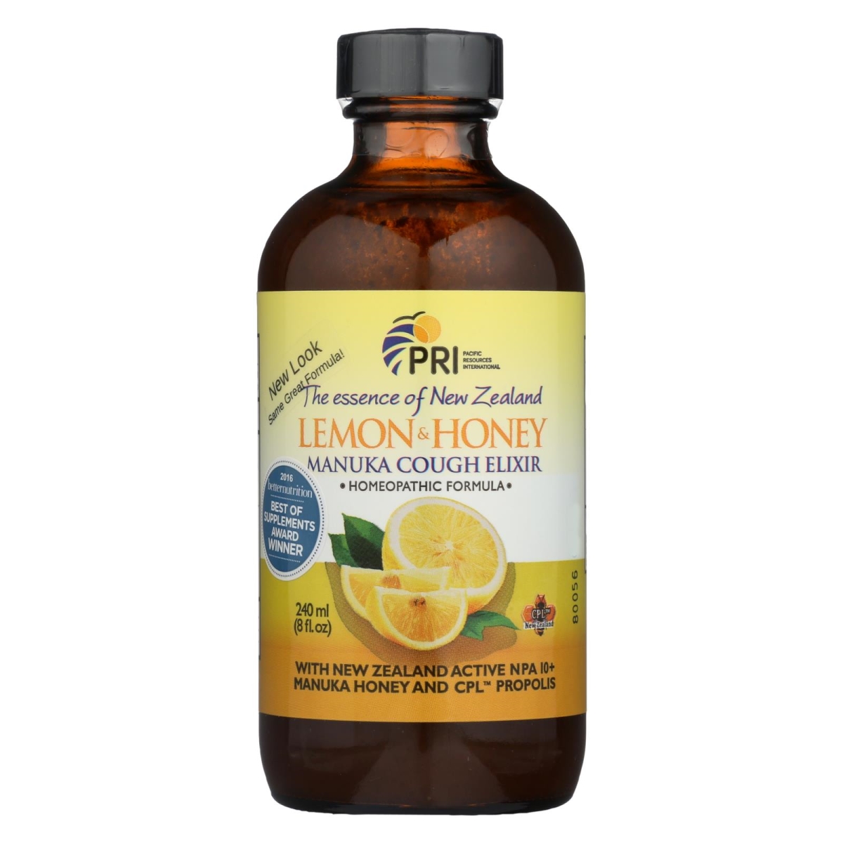 Picture of Pacific Resources International HG1402718 8 fl oz Lemon & Honey&#44; Manuka Cough Elixir