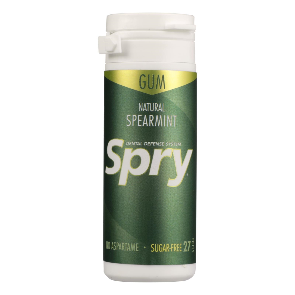 Picture of Spry HG2441541 All Natural Spearmint Chewing Gum for Dental - Case of 6 - 27 Count