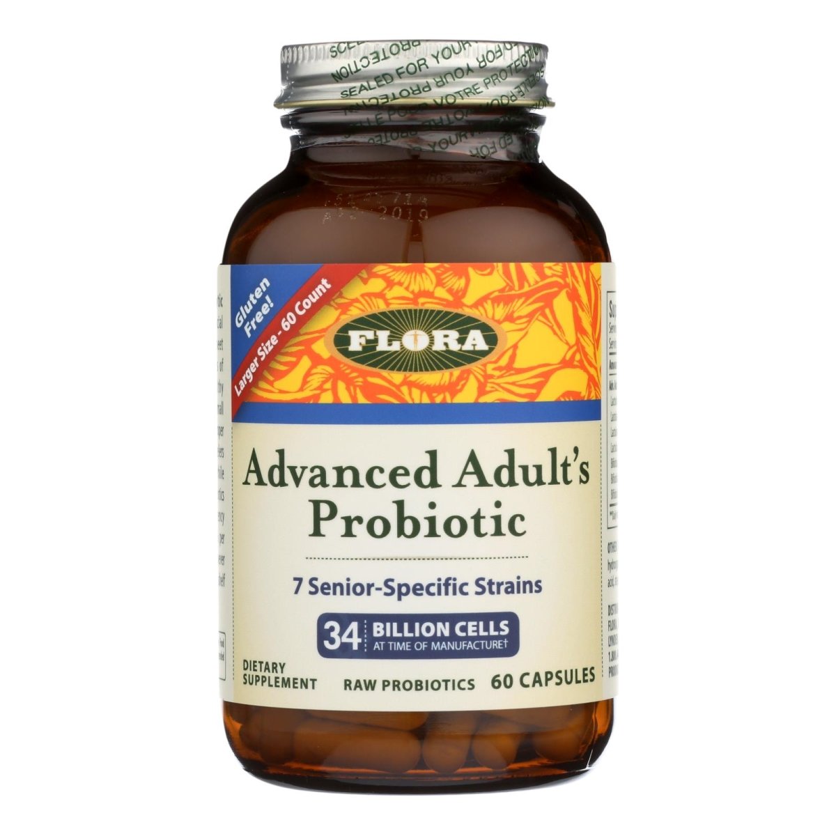Picture of Flora HG2260073 Advanced Adults Probiotic Dietary Supplement - 60 Capsules