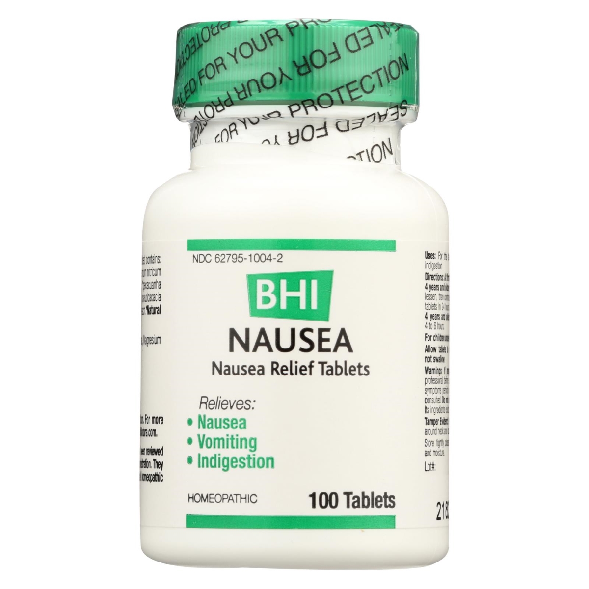 Picture of Bhi HG1520097 Nausea Relief Tablet - 100 Tablets
