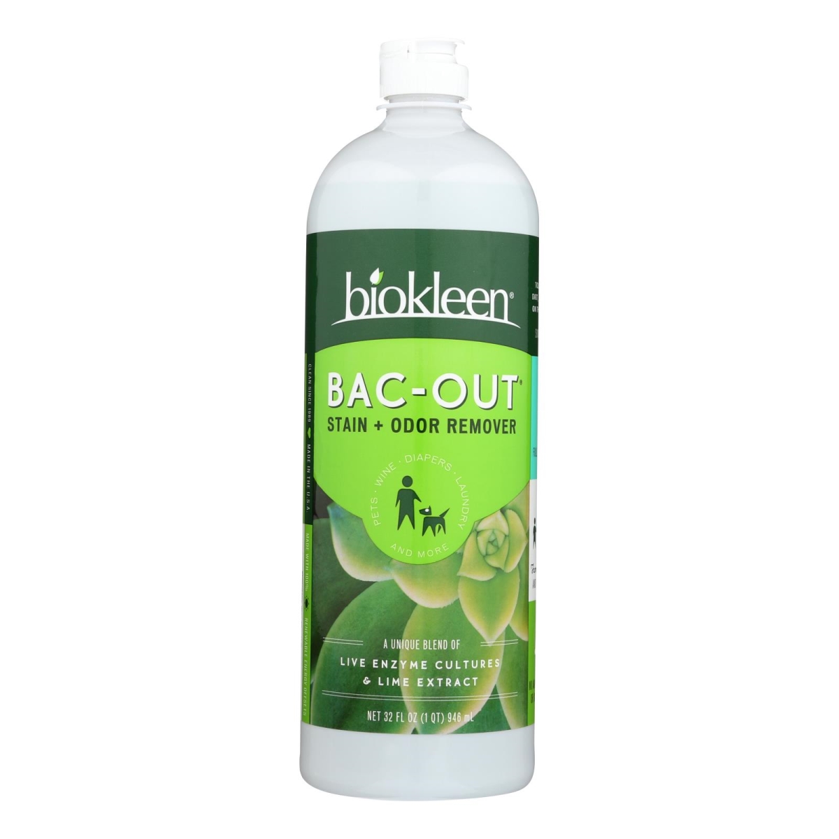 Picture of Biokleen HG2566552 32 fl oz Bac-Out Stain Plus Odor Remover - Case of 6