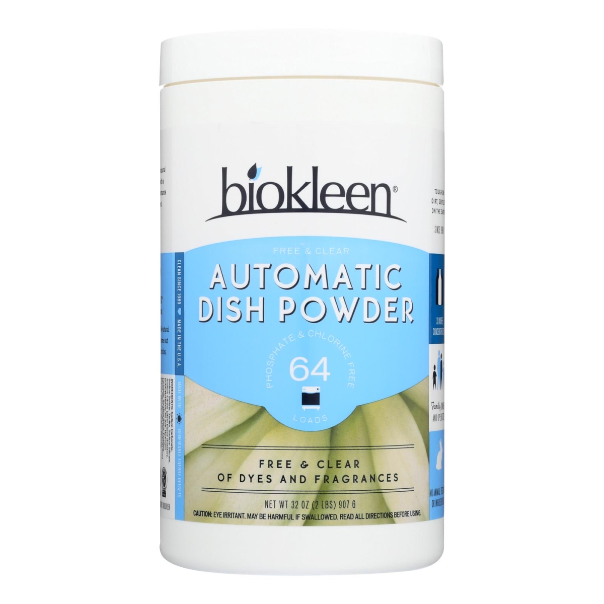 Picture of Biokleen HG2566966 2 lbs Automatic Free & Clear Soap Dish Powder - Case of 6