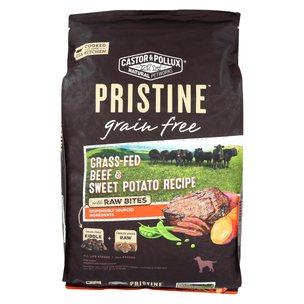 Picture of Castor & Pollux Natural Petworks HG2415883 18 lbs Protein Dog Beef & Sweet Potato Gluten Free