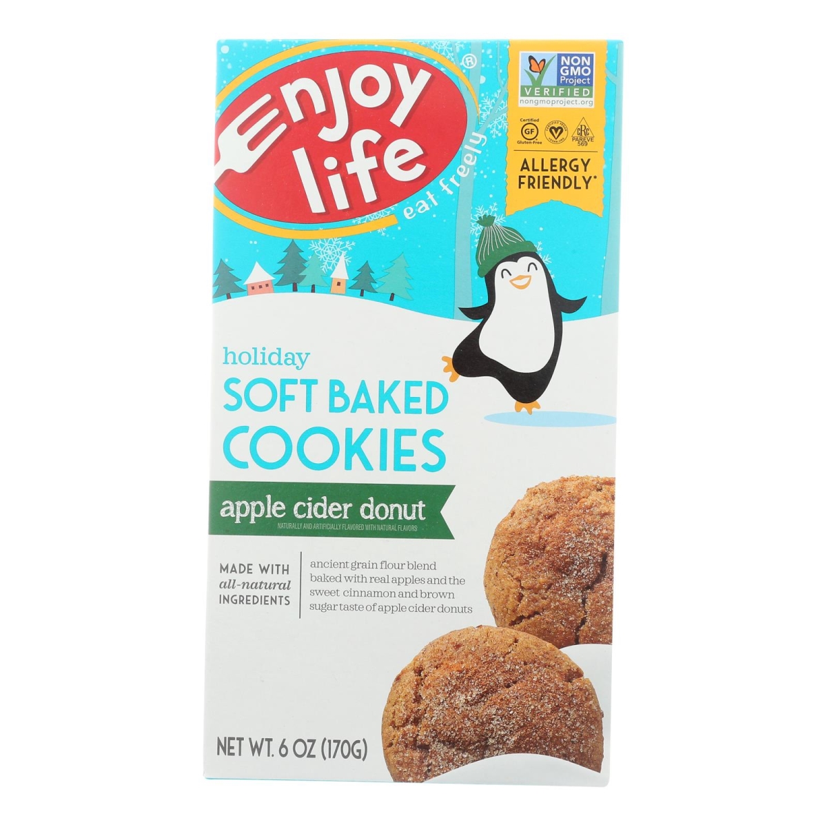 Picture of Enjoy Life HG2405728 6 oz Apple Cider Donut Soft Baked Cookies - Case of 6