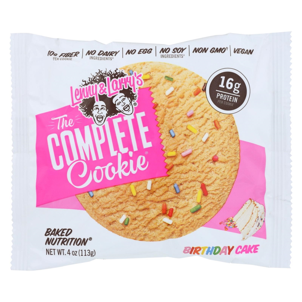 Picture of Lenny & Larrys HG1969187 4 oz The Complete Cookie Birthday Cake - Case of 12