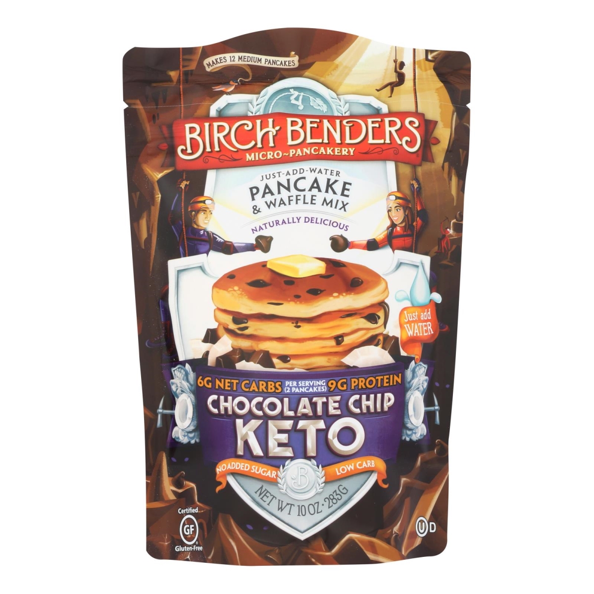 Picture of Birch Benders HG2403889 10 oz Pancake & Wffle Mix - Chocolate Chip Keto&#44; Case of 6