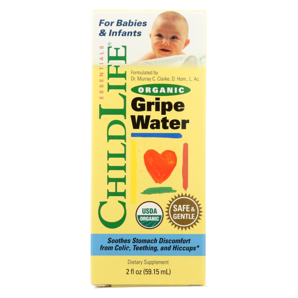Picture of Child Life Essentials HG2034239 2 fl oz Organic Gripe Water Dietary Supplement