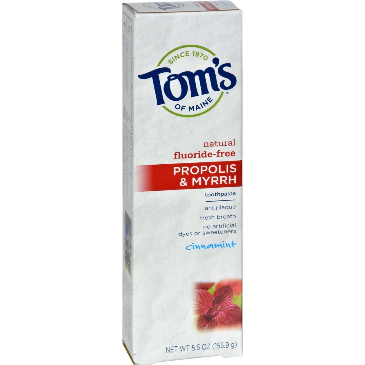 Picture of Toms of Maine HG0779504 5.5 oz Propolis & Myrrh Toothpaste&#44; Cinnamint - Case of 6