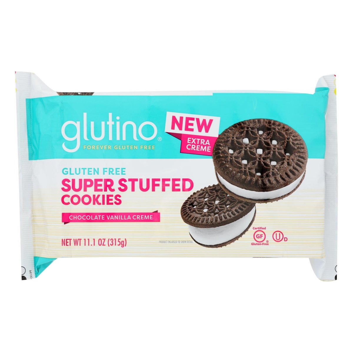 Picture of Glutino HG2379014 11.1 oz Stuffed Vanilla Cream Cookie - Case of 12